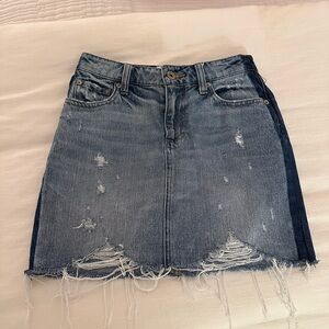 Denim mini skirt
